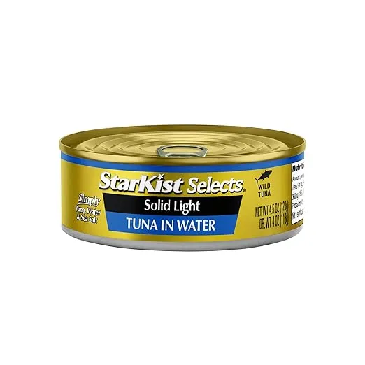 StarKist Selects Solid Light Tuna in Water Can, Tuna in Water , 4.5 Ounce (Pack of 12)