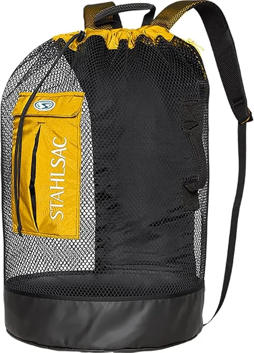 Stahlsac Bonaire Mesh Backpack: Big 142L size, ideal for dive gear, dry pockets