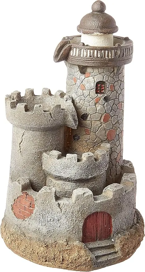 Jeco Inc. FCT109 Lighthouse Water Tabletop Fountain, Multicolor