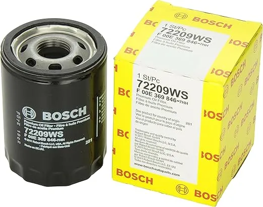 BOSCH 72209WS Workshop Engine Oil Filter - Compatible with Select Jaguar S-Type, Super V8, XF, XJ6, XJ12, XJ8, XJR, XJS, XK, XK8, XKR; Land Rover LR3, Range Rover; Lincoln LS + More