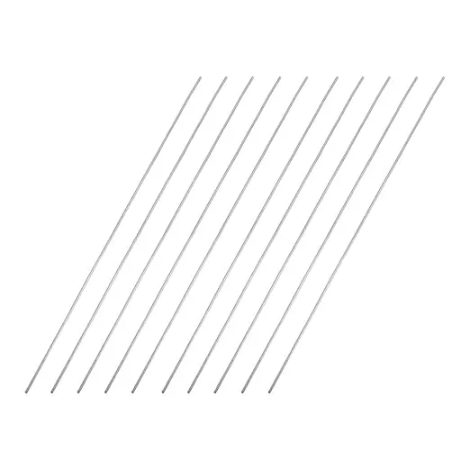 uxcell 1mm x 150mm 304 Stainless Steel Solid Round Rod for DIY Craft - 10pcs
