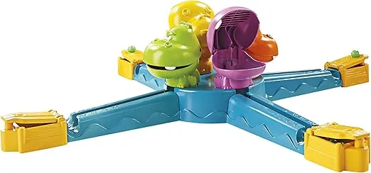 Hasbro Gaming Hungry Hungry Hippos Launchers Game for Kids Ages 4 and Up, Electronic Pre-School Game for 2-4 Players