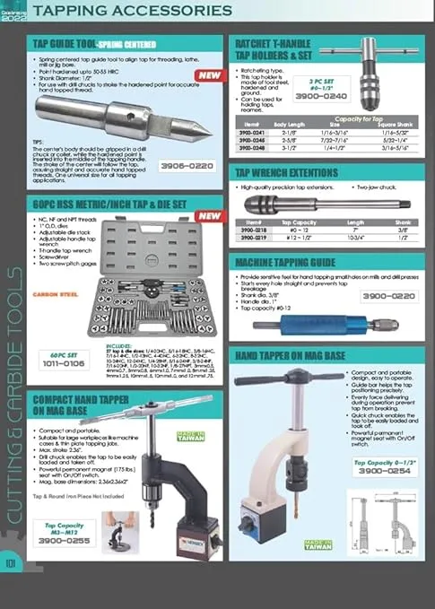 HHIP 3900-0291 Self Aligning Tap and Reamer Holder, 0-#8