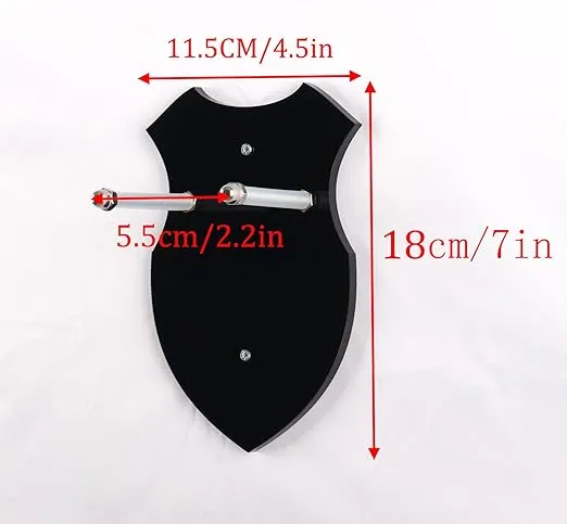 Wall mounted sword rack sword stant axe holder wall mounted display rack single sword vertical wall mounted general sword rack，sword wall mount，sword stand(black 1 set)