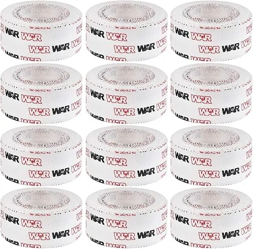 WAR Tape Easy Tear Athletic Fight Tape (12 Rolls) 1.0" One Inch | Hand Finger Wrist Wrap | for Boxing BJJ Crossfit