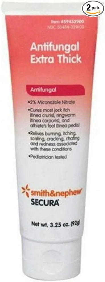 Secura Anti-Fungal (Extra Thick) Cream [59432900] 3.25 oz (Pack of 2)