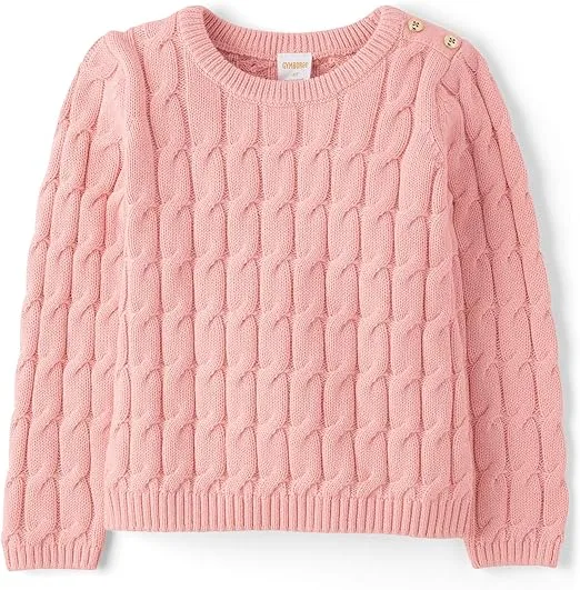 Gymboree Girls' and Toddler Long Sleeve Cable Knit Sweaters