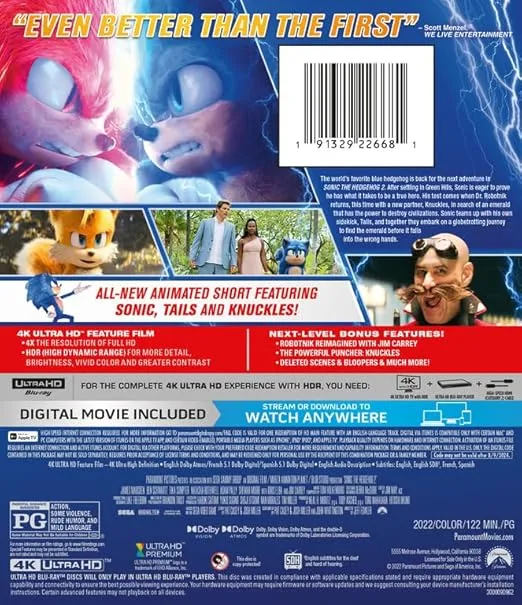 Sonic The Hedgehog 2 [4K UHD]