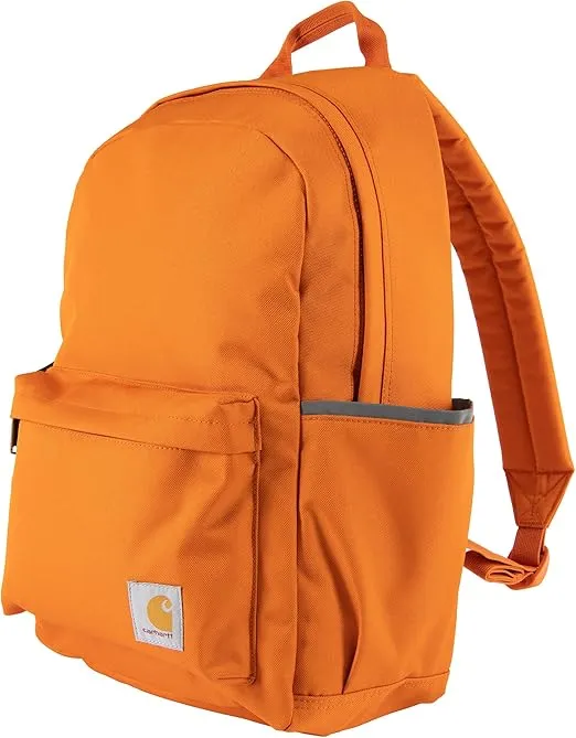 Carhartt 21L, Durable Water-Resistant Pack W/ 15" Laptop Sleeve and Multiple Organizational Compartments, Classic Backpack (Marmalade), PFAS Free