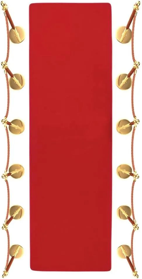 Trademark Innovations Red Carpet Aisle Runner (2' x 8')
