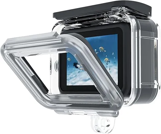 TELESIN Upgraded 60M/196FT Waterproof Case for GoPro Hero 12/11/10/9 Black Waterproof Coating to The Lens, Underwater Dive Case Housing Shell for GoPro 12, 6 × Anti-Fog Sheets, All Scenarios Available