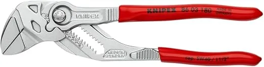 KNIPEX Tools - 3 Piece Pliers Wrench Set (6, 7, 10) (9K008045US), Red