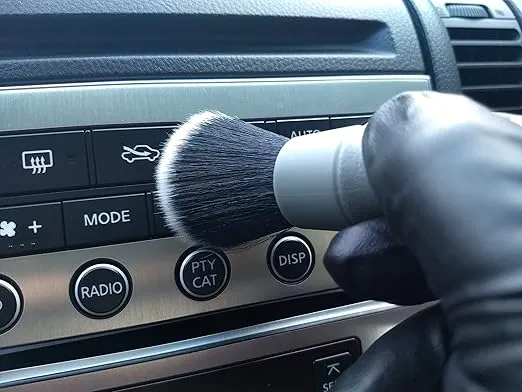 Detail Factory Ultra-Soft Detailing Brush Small, Comfortable Grip and Scratch-Free Cleaning for Exterior, Interior Panels, Emblems, Badges, Gauge Cluster, Infotainment Screen