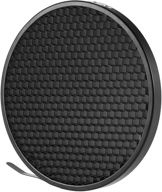 Andoer 7" Standard Reflector Diffuser Lamp Shade Dish with 60° Honeycomb Grid for Bowens Mount Studio Strobe Flash Light Speedlite (Without Soft Cloth)