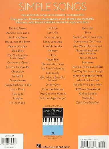 Simple Songs - The Easiest Easy Piano Songs