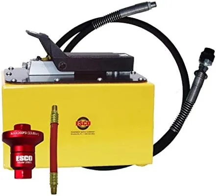 Esco Equipment Pump, Hydraulic Pump, Air/Hydraulic, 2 Gallon Kit (Contains 10594, 10604 Hose and 10601K Reducer Kit) 10595C