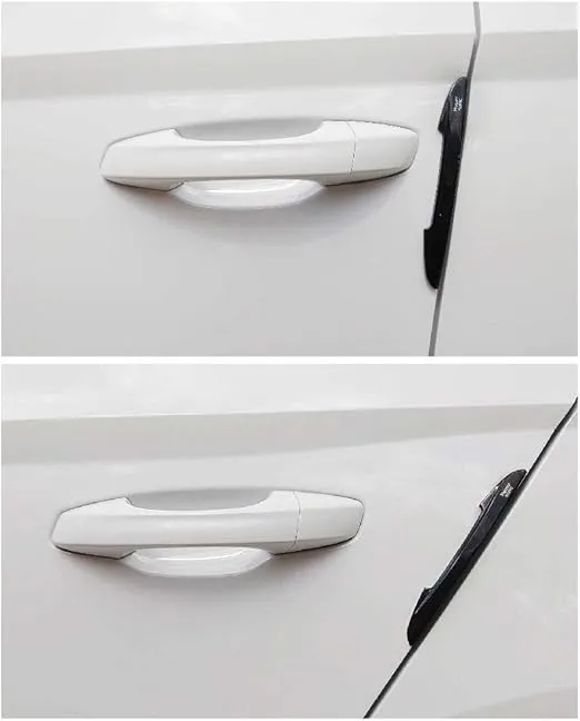 Hypersonic Black Car Door Edge Guard Trim Molding Crash Scratch Protector 4PCS