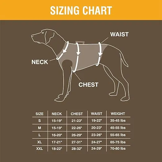 Browning Camo Neoprene Dog Vests, Full Coverage Hunting Dog Vest with Flexible Chest Plate, Realtree MAX-5 (5mm), Medium