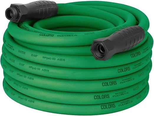 Colors™ SwivelGrip® Garden Hose, 5/8" x 75', 3/4" - 11 1/2 GHT Fittings, Forest Green