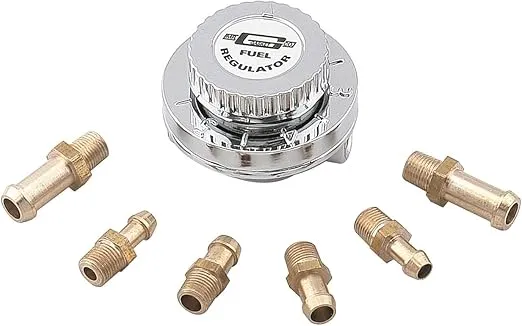 Mr. Gasket - 9710 Fuel Press Regultr W/Hdwr, Chrome