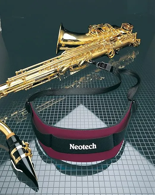 Neotech Soft Sax, Wine, Regular, Metal Hook Saxophone Strap (1906192)