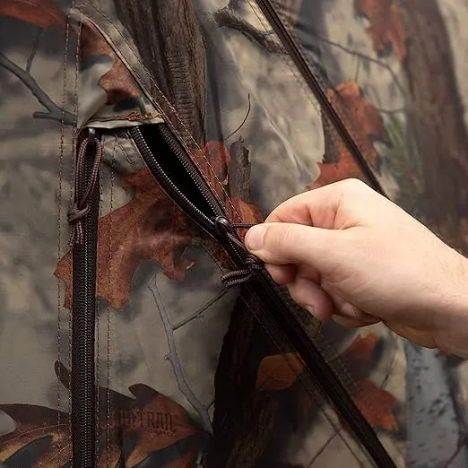 Barronett Blinds Prowler 300, Portable Hunting Blind, Tall Hub Blind, Shoot While Standing, Lightweight, 2-Person, Bloodtrail Woodland, 80” x 75” x 75”, PR300BT