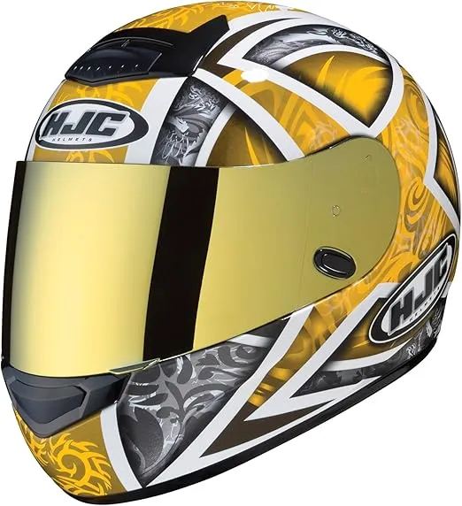 HJC Helmets HJ-09 RST Mirror Gold Shield For AC-12, CL-15, CL-16,CL-17,CL-SP,CS-R1,CS-R2,FS-10, FS-15, IS-16, FG-15