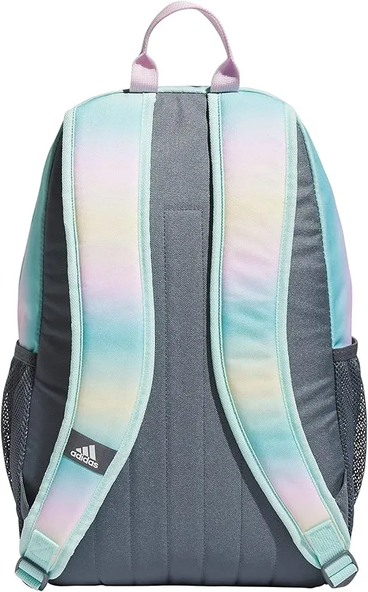 adidas Creator 2.0 Backpack (21L) Durable Small Athletic Student Laptop Bag for Boys/Girls, Gradient Flash Aqua/Onix Grey/White, One Size