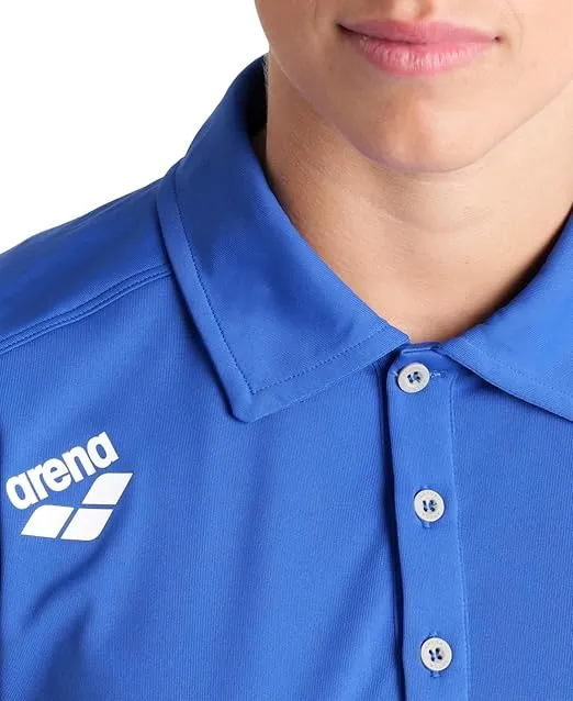 ARENA Unisex Team Solid Polo Shirt Short Sleeve Quick Dry Active Tee Regular Fit Athletic Top Gym Exercise Training