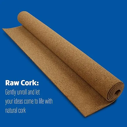 Flipside Products Cork Roll 4' x 8' x 6MM - DIY Bulletin Board, Wall Accent, Dart Board Backing - Environmentally Friendly, Self-Healing Cork