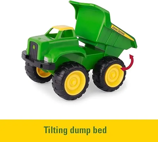 John Deere Vehicle Set - Includes Dump Truck Toy and Tractor Toy with Loader - Kids Outdoor Toys - Kids Construction Toys and Sandbox Toys - 6 Inches - 2 Count - Ages 18 Months and Up