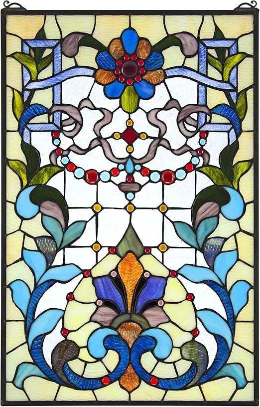 Design Toscano Bonifacio Tiffany-Style Stained Glass Window