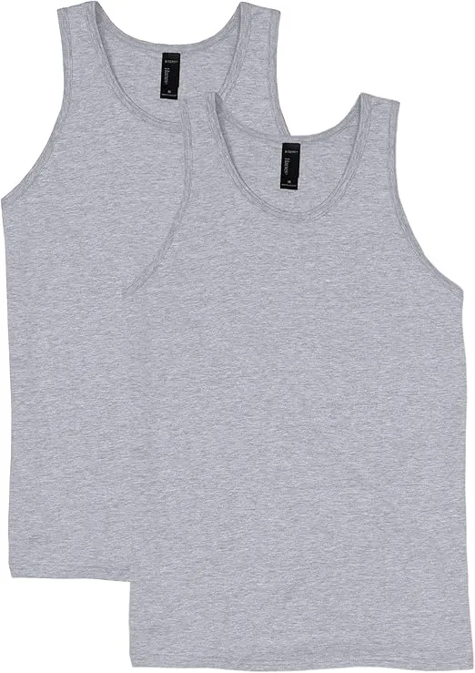 Hanes Men’s Performance Tank, X-Temp Moisture-Wicking Tank Top, Solid Colors, 2-Pack
