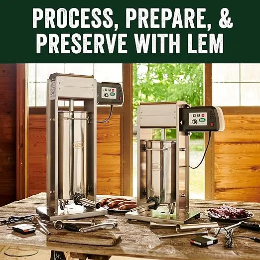 LEM Products 1217 30-Pound Motorized Sausage Stuffer w/4 Stuffing Tubes, Stainless Steel