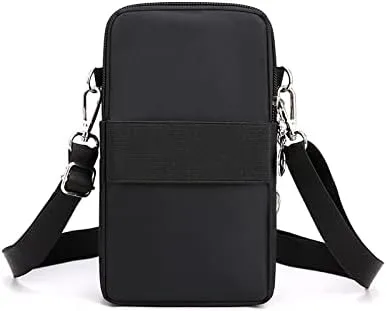 Crossbody bags for Women Cell Phone Wallet Purse Shoulder Bag Small Cross Body Cellphone Purses, Black