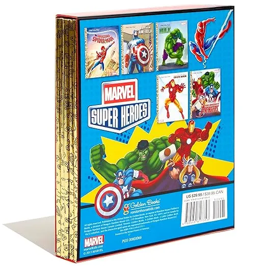 Marvel Super Heroes Little Golden Book Library: 5-Book Boxed Set: Spider-Man, Hulk, Iron Man, Captain America, The Avengers