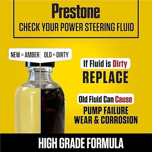 Prestone AS260-6PK Power Steering Fluid - 12 oz, (Pack of 6)