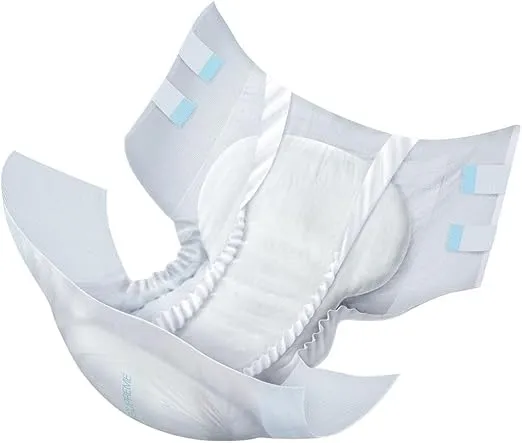 NorthShore Supreme Tab-Style Briefs for Men and Women (White, Medium, 15 Count)