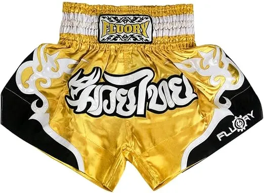 FLUORY Muay Thai Fight Shorts,MMA Shorts Clothing Training Cage Fighting Grappling Martial Arts Kickboxing Shorts Clothing