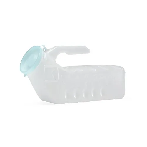 Medline Men's Supreme Urinal with Glow in the Dark Cover, Pack of 48