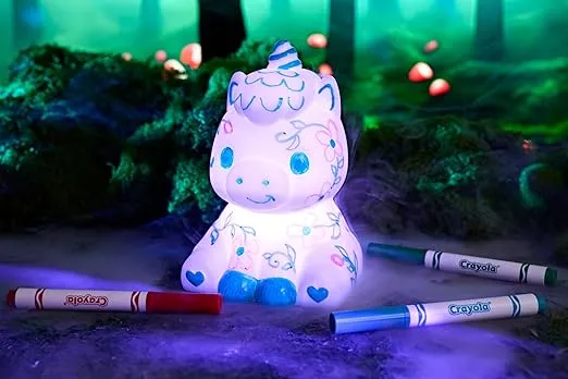 Crayola Light Ups - Unicorn, Reusable Holiday Craft, Glow In The Dark, Unicorn Gift for Kids, Decoration, Stocking Stuffer, Holiday Gift