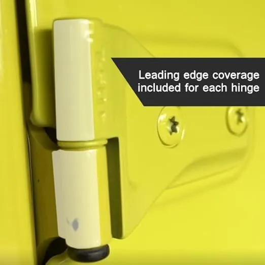 Door Hinge Protection Kit - Compatible with Jeep Wrangler JL/JLU/Gladiator - 2 or 4 Door (2019 - Current. Coverage for 5 Doors Total)