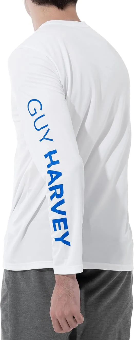 Guy Harvey Men's Long Sleeve Performance Sun Protection Shirt SPF UPF 30+