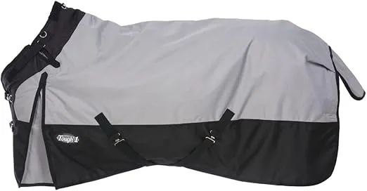 Tough1 1200D Turnout Blanket with Snuggit (300 fill) Grey 72"