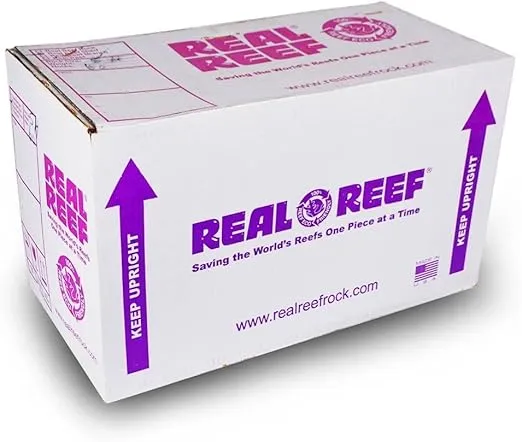 Real Reef Premium Live Rock for Saltwater Aquariums (20 LB) Mixed Sizes
