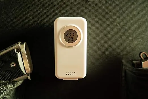 LOCKDOWN Digital Hygrometer with Convenient Design, Backlit Screen and Min/Max Reading for Temp and Humidity Monitoring in Safes, Rooms, Cases and Cabinets