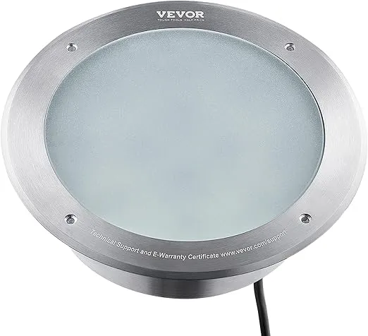 VEVOR 12V LED Pool Light, 10in 40W, RGBW Color Changing Inground Swimming Pool Spa Light Underwater, with 100 FT Cord Remote Control, Fit for 10 in Large Wet Niches, IP68 Waterproof - NO Transformer