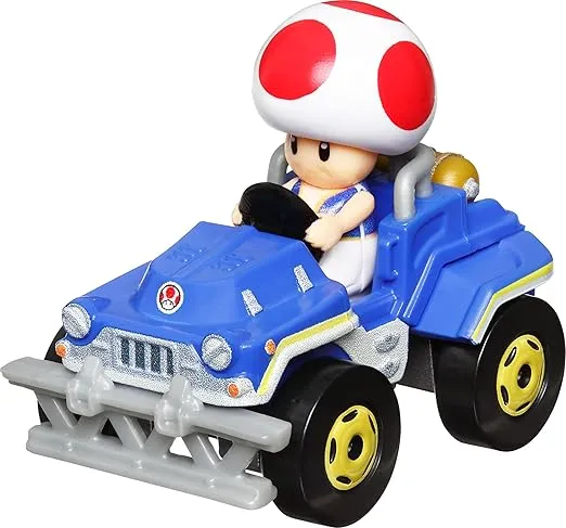 Hot Wheels The Super Mario Bros. Movie Track Set, Jungle Kingdom Raceway Playset with Mario Die-Cast Toy Car Inspired by The Film