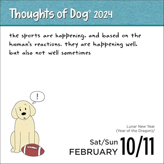 Thoughts of Dog 2024 Day-to-Day Calendar