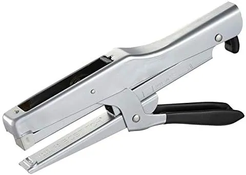 Bostitch Office Plier Stapler, 20 Sheet Capacity, EZ Squeeze Handle, Reduced Effort, No Jam Technology, Chrome